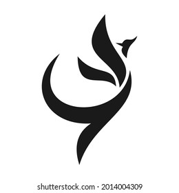 unique phoenix logo design vector template