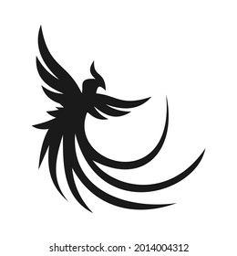 unique phoenix logo design vector template