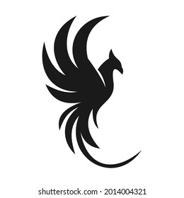 unique phoenix logo design vector template