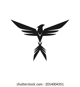 unique phoenix logo design vector template