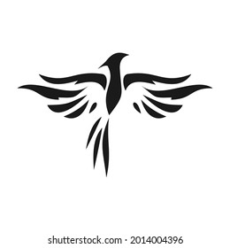 unique phoenix logo design vector template