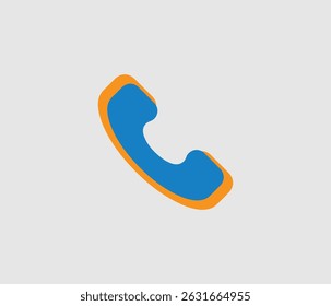 Diseño único del icono del teléfono. Diseño de diseño de icono de teléfono creativo. Diseño de icono de teléfono con conjunto de colores.