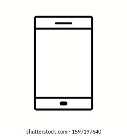 Unique Phone Vector Line Icon