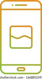 Unique Photos App Vector Line Icon