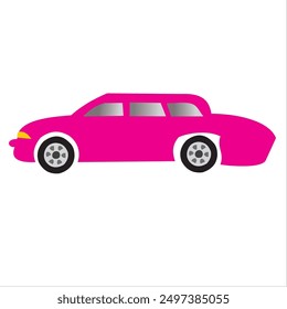 unique pink sedan car design