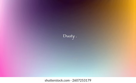 Unique pink, yellow, green, and black gradient with smooth transitions, blending bright and dark tones for a bold and artistic visual.