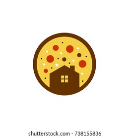 unique pizza logo illustration
