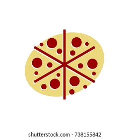 unique pizza logo illustration