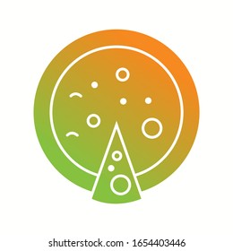 Unique Pizza Vector Glyph Icon