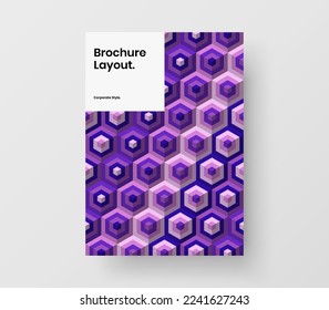 Ilustración de diseño de vector de rótulo único. Diseño de la cubierta del diario de mosaicos multicolores.