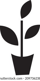 Unique Plant Vector Glyph Icon.eps
