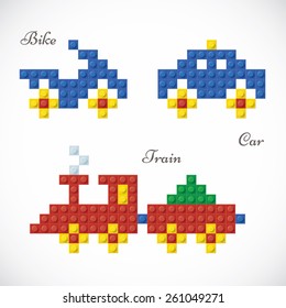 Unique Plastic Parts Bike, Car & Train Toys