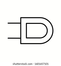 Unique Plug I Vector Line Icon