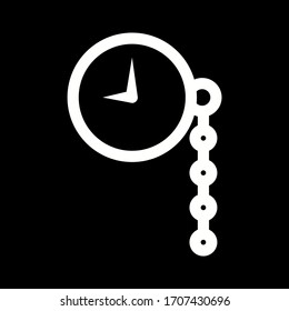 Einzigartiges Pocket Watch-Vektorillustration-Symbol
