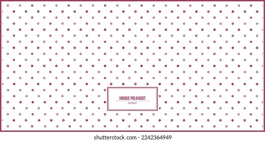 einzigartiger Polkadot mit sechseckiger Form für Papierverpackungen