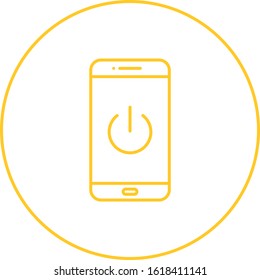Unique Power Vector Line Icon