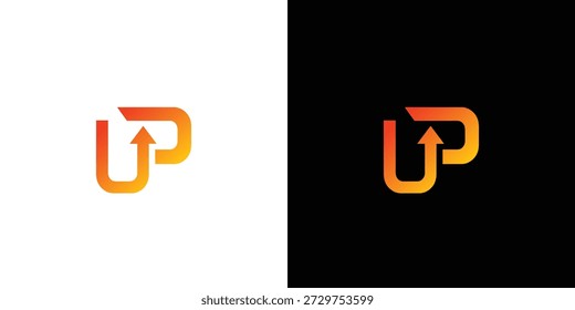 Unique and powerful Up logo design