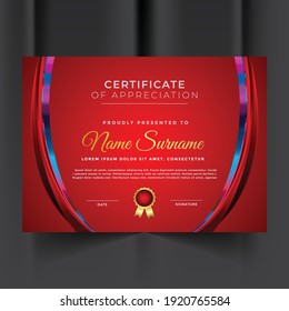 Unique and premium certificate and diploma