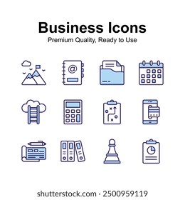 Unique and premium quality business icons set, ready to use