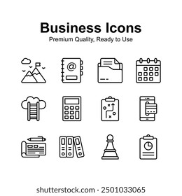 Unique and premium quality business icons set, ready to use