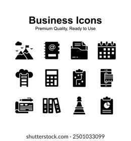 Unique and premium quality business icons set, ready to use