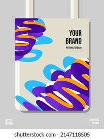 Unique printable pattern for tote bags.