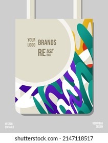 Unique printable pattern for tote bags.