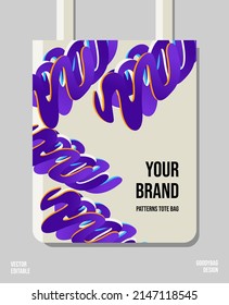 Unique printable pattern for tote bags.