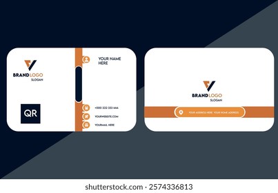 unique and professional business card design, vector layout