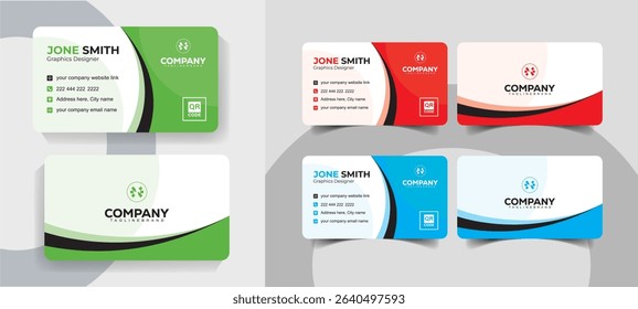 Unique and Professional Business Card Layout for Agencies and Freelancers