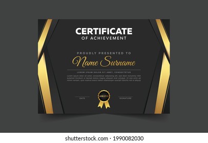 Unique and professional certificate template