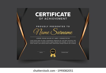 Unique and professional certificate template