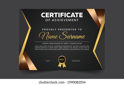 Unique and professional certificate template