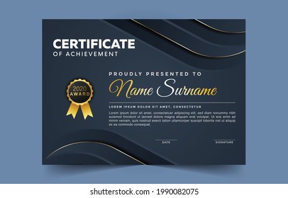 Unique and professional certificate template