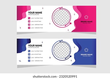 unique and professional corporate email signature design