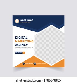 Unique, professional design and Easy to use and Edit.Social Media Banner Template for Business. Promotional web banner for social media. Instagram Banner design for Business.Square size