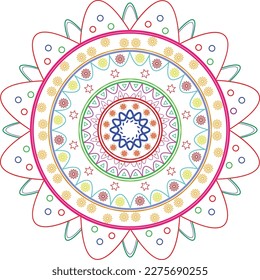 Ein einzigartiges und professionelles Mandala-Design.