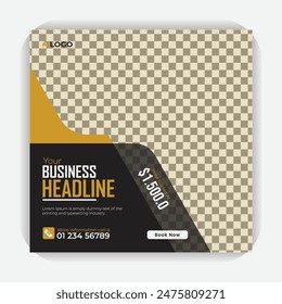 Unique and professional social media post or square banner template design, Creative and modern real estate social media post template, real estate or Home Sale Social Media Promotion
