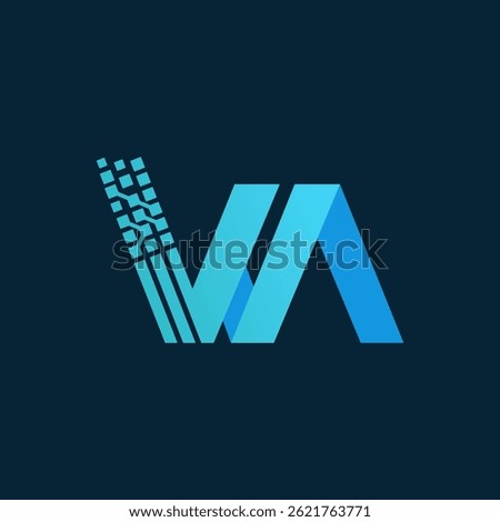 Unique Professional VA Lettermark Logo designs