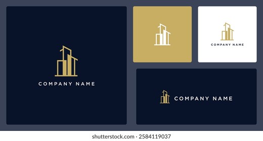 Unique property logo design template