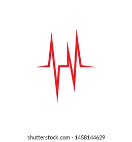 unique pulse or Sound waves vector premium design template