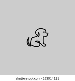 A Unique Puppy Vector for logo or illustration purposes. 