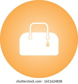 Unique Purse Vector Glyph Icon
