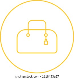 Unique Purse Vector Line Icon