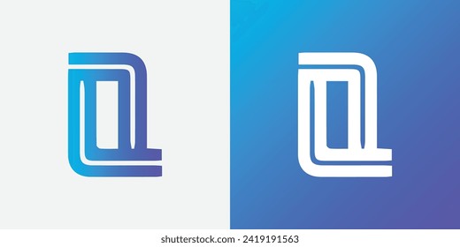 unique Q letter logo design vector template