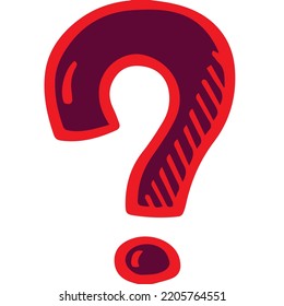 unique question mark icon purple mix pink.