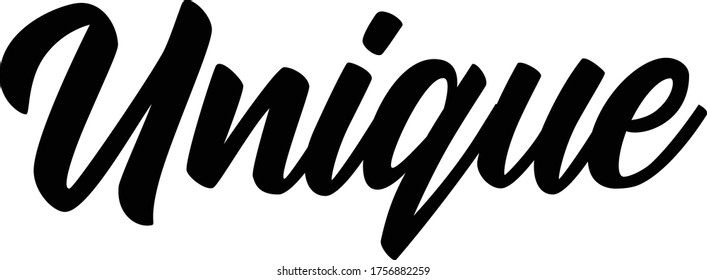Unique quote. Modern calligraphy text. Vector hand drawn illustration black and white