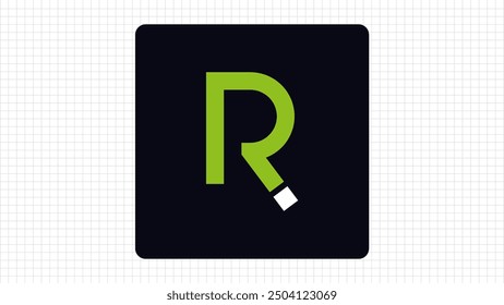 Unique R Letter Creative Typography Logo, Colorful R Letter Minimal Logo Sign, R Character Logo Symbol