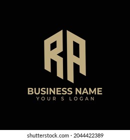 Unique RA Letter Logo Design