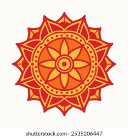Design exclusivo do vetor de Mandala Radiante